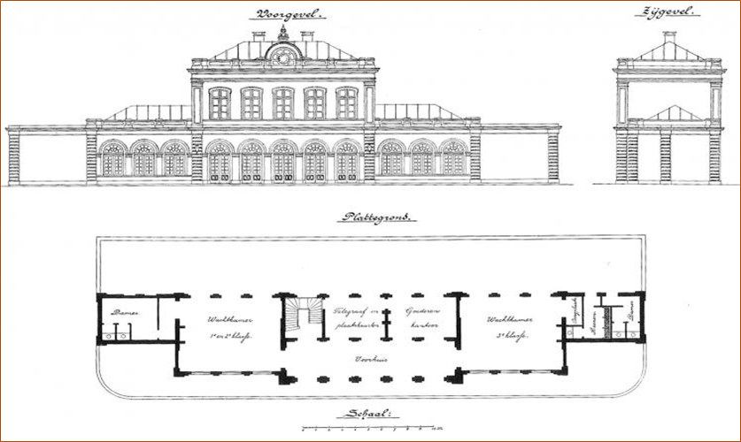 Bouwtekening Noord-Nederlands Trein & Tram Museum